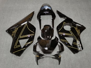 Schwarz Glänzend & Gold 02-03 CBR954RR Motorrad Verkleidung