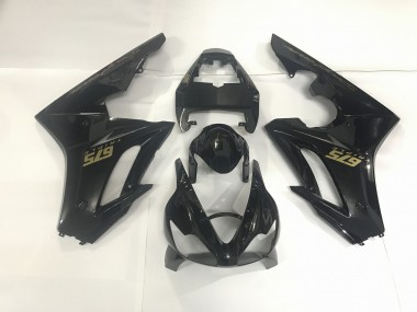 Schwarz Glänzend & Gold 09-12 Daytona 675 Motorrad Verkleidung