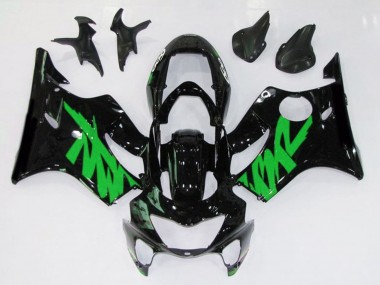 Schwarz Glänzend & Grün 99-00 CBR600 F4 Motorrad Verkleidung