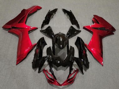 Schwarz Glänzend & Lavarot 11-24 GSXR 600-750 Motorrad Verkleidung
