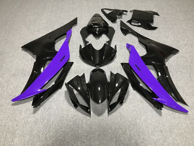 Schwarz Glänzend & Lila 08-16 R6 Motorrad Verkleidung