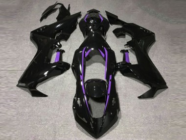 Schwarz Glänzend & Lila Mit Futter 17-23 CBR1000RR Motorrad Verkleidung