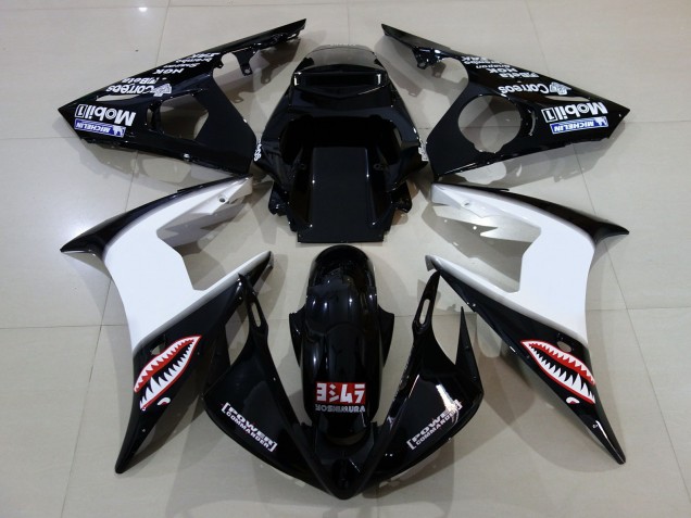 Schwarz Glänzend & Logos 06-07 R6 Motorrad Verkleidung