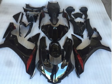 Schwarz Glänzend Mit Rotem Logo 15-19 R1 Motorrad Verkleidung