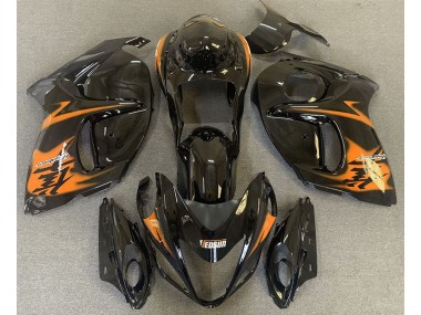 Schwarz Glänzend & Orange 08-20 GSXR 1300 Motorrad Verkleidung