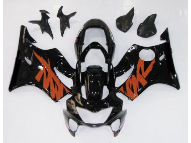 Schwarz Glänzend & Orange 99-00 CBR600 F4 Motorrad Verkleidung