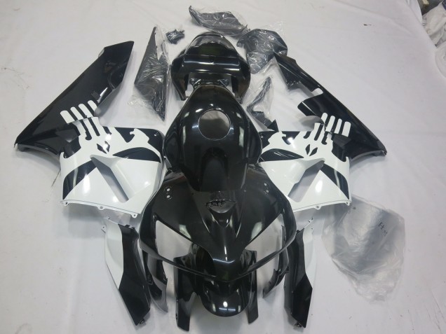 Schwarz Glänzend & Punisher-Logo 05-06 CBR600RR Motorrad Verkleidung