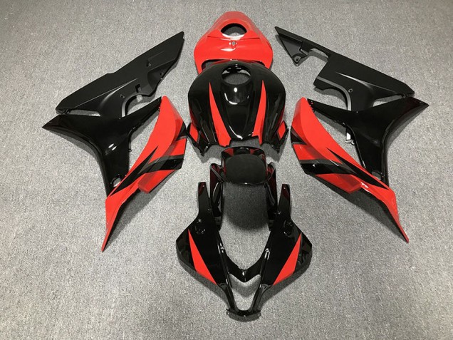 Schwarz Glänzend & Rot 07-08 CBR600RR Motorrad Verkleidung