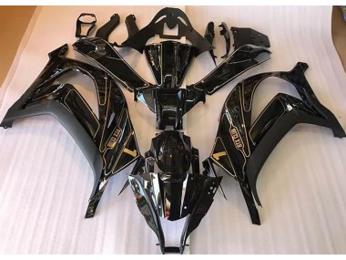Schwarz & Gold 16-19 ZX10R Motorrad Verkleidung