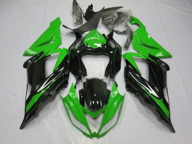 Schwarz & Grün 13-18 ZX6R Motorrad Verkleidung