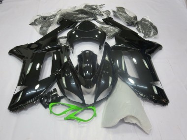 Schwarz-Grün Glänzend 07-08 ZX6R Motorrad Verkleidung
