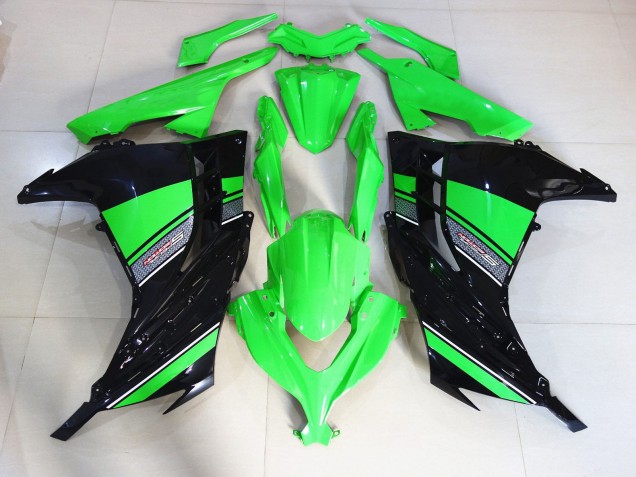 Schwarz & Grün Glänzend 13-18 Ninja 300 Motorrad Verkleidung