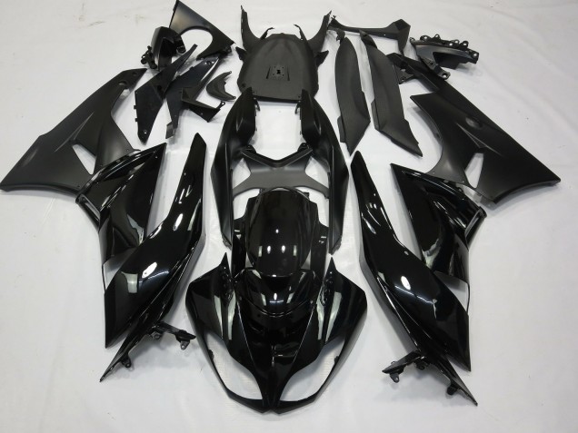 Schwarz-Matt Glänzend 09-12 ZX6R Motorrad Verkleidung