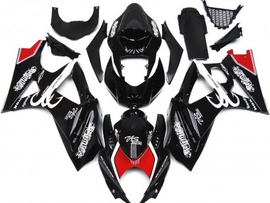 Schwarz & Weiß Mit Rot 07-08 GSXR 1000 Motorrad Verkleidung
