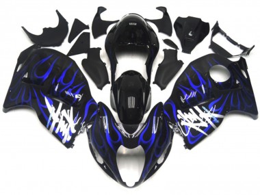 Schwarz Mit Tiefes Blau Flamme 97-07 GSXR 1300 Motorrad Verkleidung