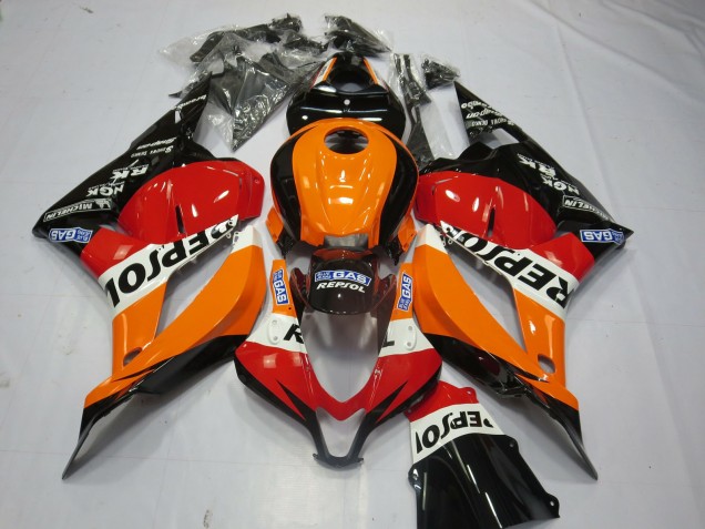 Schwarz Repsol 09-12 CBR600RR Motorrad Verkleidung Schwarz Repsol 09-12 CBR600RR Motorrad Verkleidung