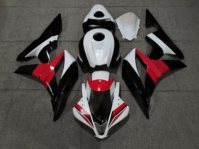 Schwarz Weiß & Rot 07-08 CBR600RR Motorrad Verkleidung