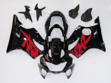Schwarz Rot Glänzend Aufkleber 99-00 CBR600 F4 Motorrad Verkleidung