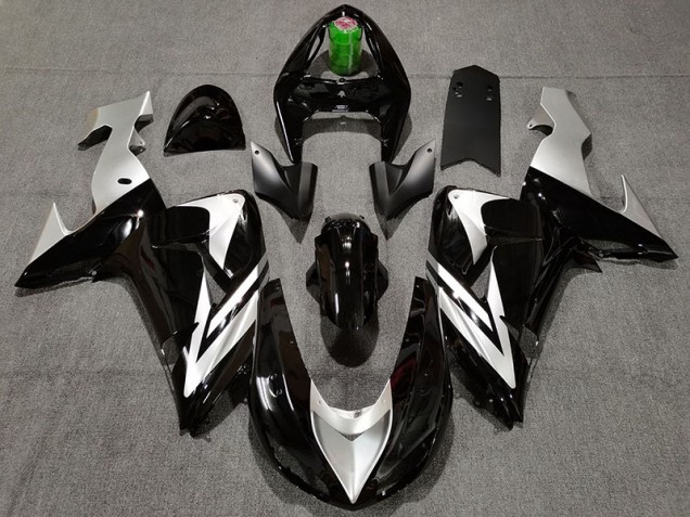 Schwarz & Silber 06-07 ZX10R Motorrad Verkleidung Schwarz & Silber 06-07 ZX10R Motorrad Verkleidung
