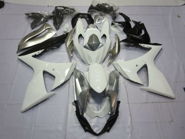 Silber & Weiß 09-16 GSXR 1000 Motorrad Verkleidung