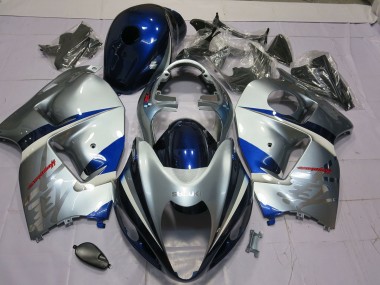 Silber & Blau 97-07 GSXR 1300 Motorrad Verkleidung
