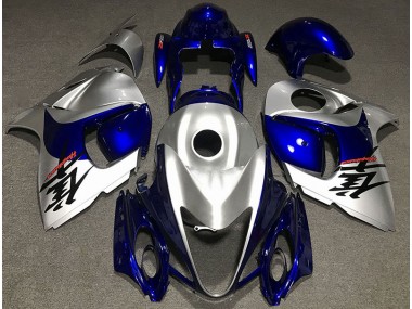 Silber Glänzend & Blau 08-20 GSXR 1300 Motorrad Verkleidung