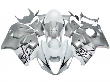 Silber & Glänzend Weiß OEM Stil 97-07 GSXR 1300 Motorrad Verkleidung