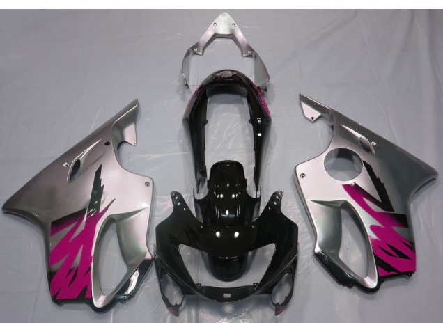 Silber Glänzend & Rosa 99-00 CBR600 F4 Motorrad Verkleidung Silber Glänzend & Rosa 99-00 CBR600 F4 Motorrad Verkleidung