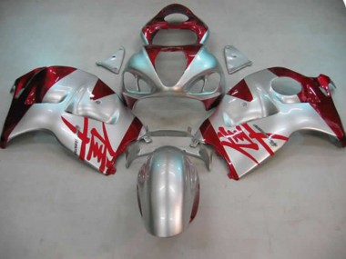 Silber & Rot 97-07 GSXR 1300 Motorrad Verkleidung