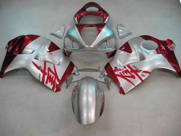 Silber & Rot 97-07 GSXR 1300 Motorrad Verkleidung