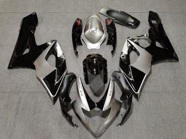 Silber & Schwarz 05-06 GSXR 1000 Motorrad Verkleidung Silber & Schwarz 05-06 GSXR 1000 Motorrad Verkleidung