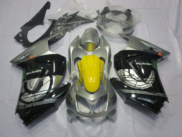 Silber & Schwarz 08-12 Ninja 250 Motorrad Verkleidung Silber & Schwarz 08-12 Ninja 250 Motorrad Verkleidung