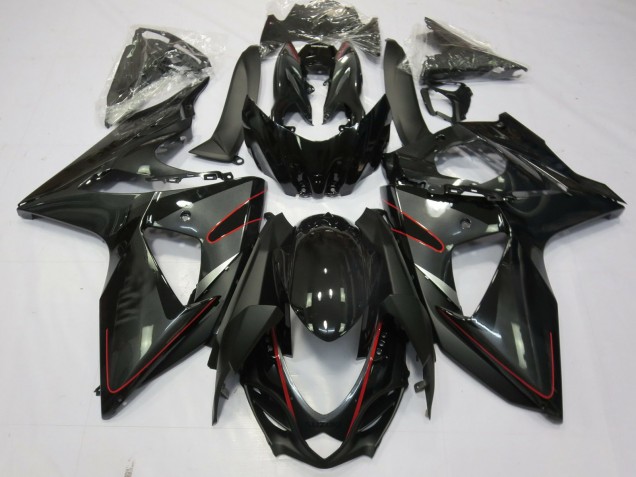 Silber Schwarz & Rot 09-16 GSXR 1000 Motorrad Verkleidung Silber Schwarz & Rot 09-16 GSXR 1000 Motorrad Verkleidung