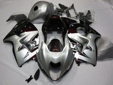 Silber & Tiefrot 97-07 GSXR 1300 Motorrad Verkleidung