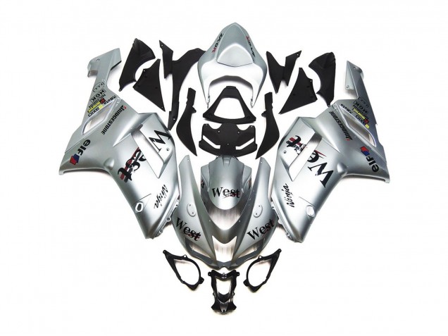 Silber West Glanz 07-08 ZX6R Motorrad Verkleidung Silber West Glanz 07-08 ZX6R Motorrad Verkleidung