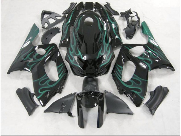 Smaragdgrün Flame 98-07 YZF600 Motorrad Verkleidung