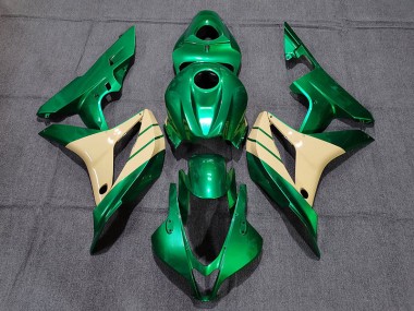 Smaragdgrün & Hellbraun 07-08 CBR600RR Motorrad Verkleidung