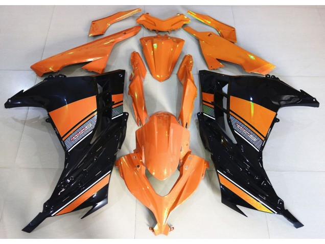 Sonnenaufgangsorange & Schwarz 13-18 Ninja 300 Motorrad Verkleidung