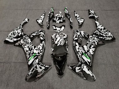 Tarnung & Grünes Logo 08-10 ZX10R Motorrad Verkleidung