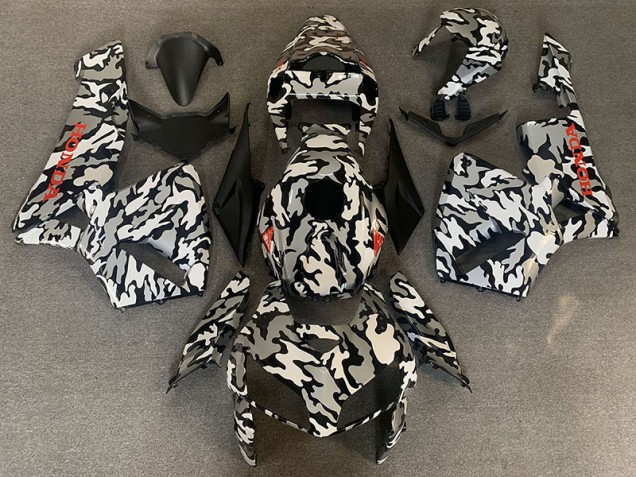 Tarnung & Rot Aufkleber 05-06 CBR600RR Motorrad Verkleidung