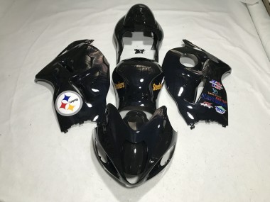 Teamlogo In Schwarz Glänzend 97-07 GSXR 1300 Motorrad Verkleidung