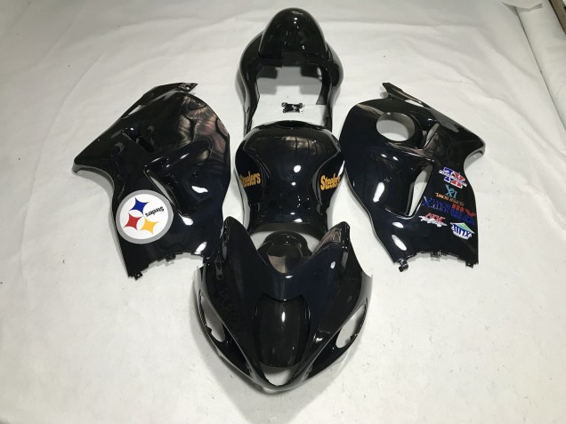 Teamlogo In Schwarz Glänzend 97-07 GSXR 1300 Motorrad Verkleidung