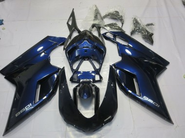 Tiefes Blau 07-14 Ducati 848 1098 1198 Motorrad Verkleidung