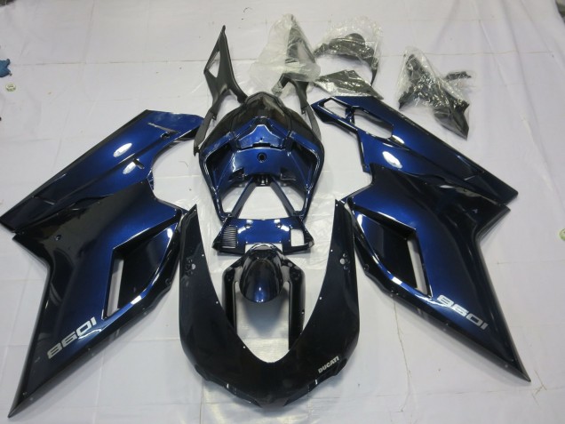 Tiefes Blau 07-14 Ducati 848 1098 1198 Motorrad Verkleidung Tiefes Blau 07-14 Ducati 848 1098 1198 Motorrad Verkleidung