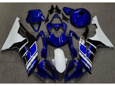 Tiefes Blau & Weiß Benutzerdefiniert 08-16 R6 Motorrad Verkleidung