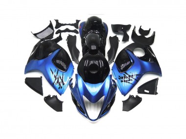 Tiefes Blau Mit Schwarz Benutzerdefiniert 08-20 GSXR 1300 Motorrad Verkleidung
