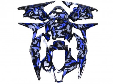 Tiefes Blauer Schnee Tarnung 09-12 CBR600RR Motorrad Verkleidung