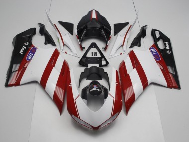 Tiefrot 07-14 Ducati 848 1098 1198 Motorrad Verkleidung