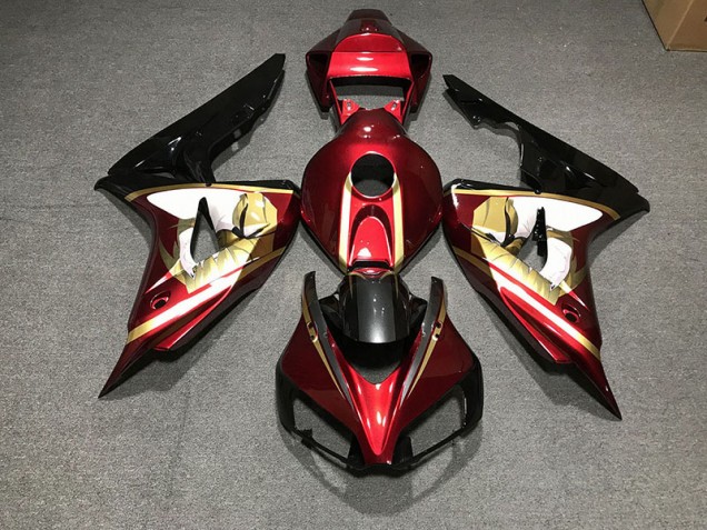 Tiefrot & Gold 06-07 CBR1000RR Motorrad Verkleidung Tiefrot & Gold 06-07 CBR1000RR Motorrad Verkleidung