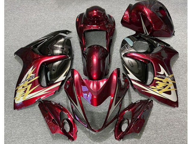 Tiefrot & Gold 08-20 GSXR 1300 Motorrad Verkleidung